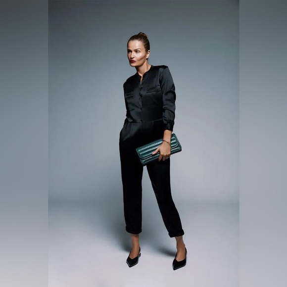 ANINE BING x Helena Christensen Rosalie jumpsuit - XS, 100% black silk - Picture 11 of 12